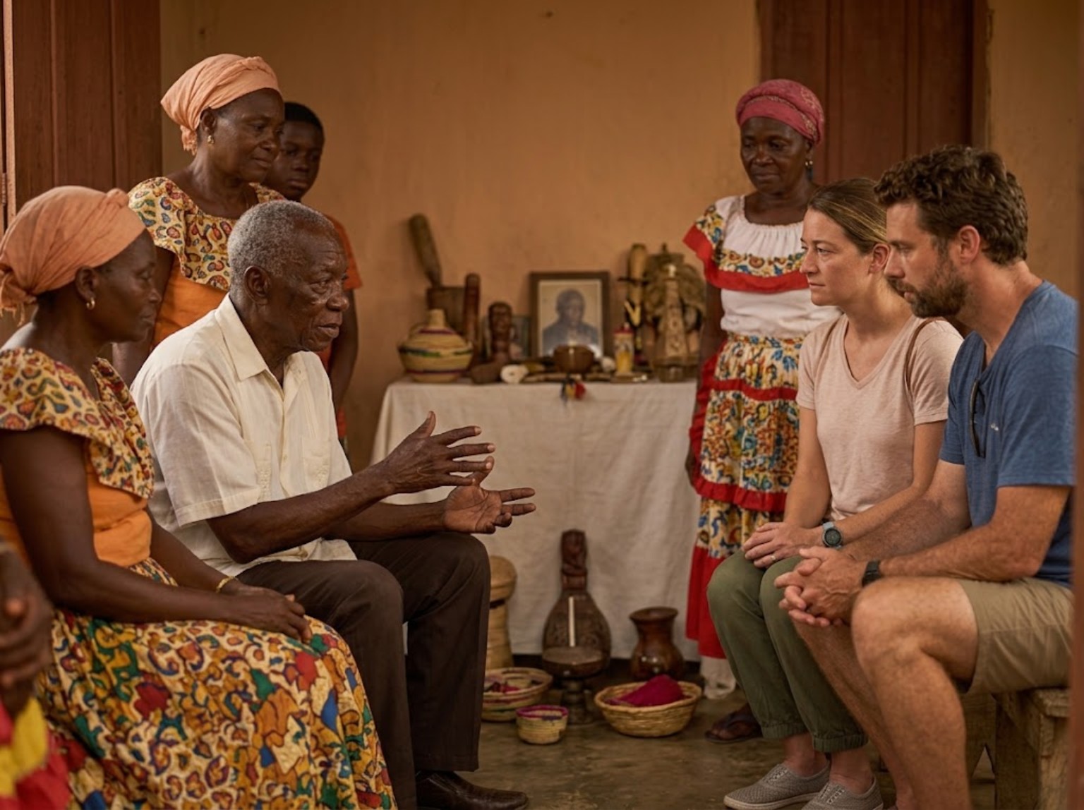 Comunidad palenquera en un espacio de memoria y espiritualidad